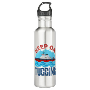 Tugboat Keep on Tugging 710 Ml Water Bottle