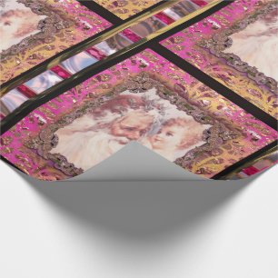 Tugging at Santa's Beard 30" x 6' Wrapping Paper