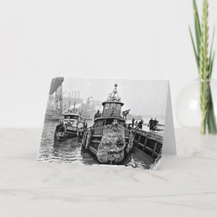 Tugs at Brooklyn Navy Yard Card