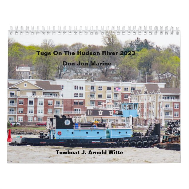 Tugs On The Hudson River 2023 Don Jon Marine Calendar (Cover)