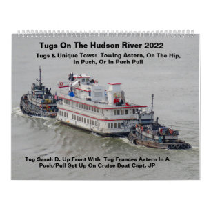Tugs On The Hudson River With Unique Tows 2022 Calendar