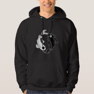 Tui And La Yin And Yang Koi Fish Hoodie