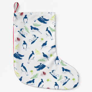 Tui New Zealand Bird Pattern Small Christmas Stocking