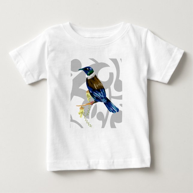 Tui New Zealand native bird Baby T-Shirt (Front)