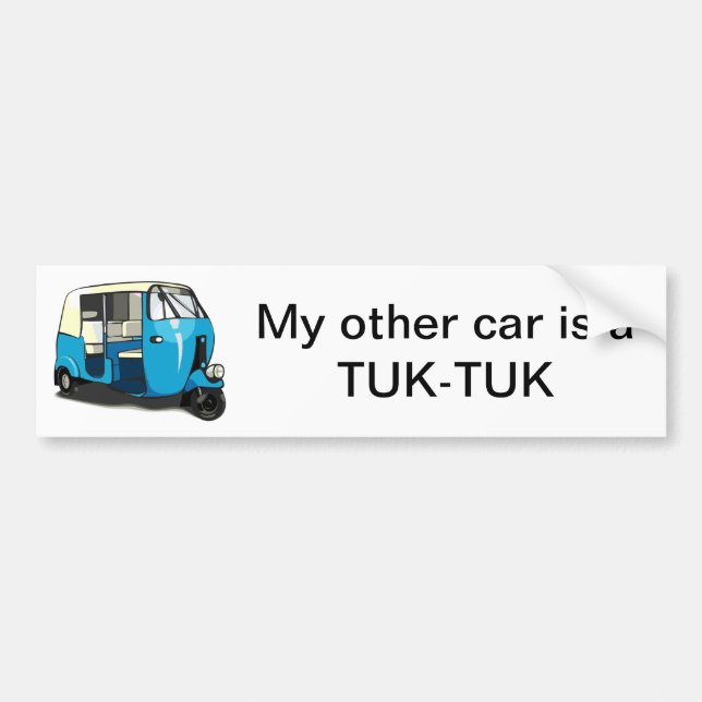 TUK TUK bumper sticker (Front)