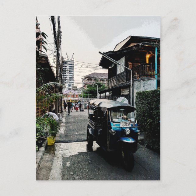 Tuk Tuk In Bangkok Thailand Postcard (Front)