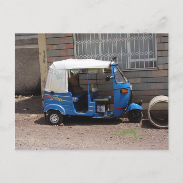 Tuk Tuk in Ethiopia Postcard (Front)