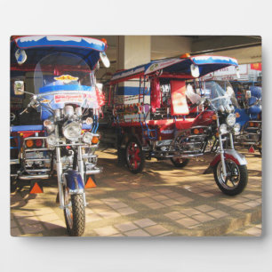 Tuk Tuk Showroom ... Udon Thani, Isaan, Thailand Plaque