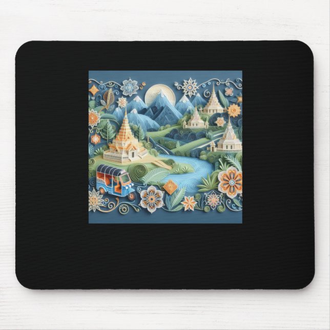 Tuk Tuk Thailand #5 Sticker  Mouse Pad (Front)