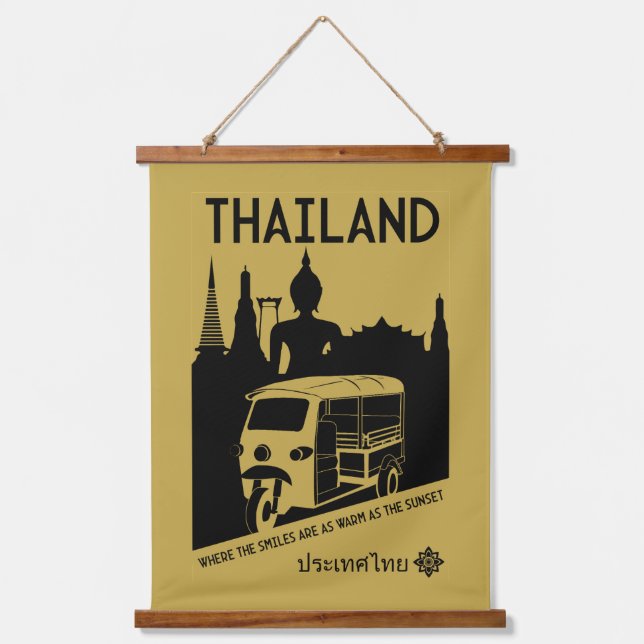  Tuk Tuk Thailand Hanging Tapestry (Front)