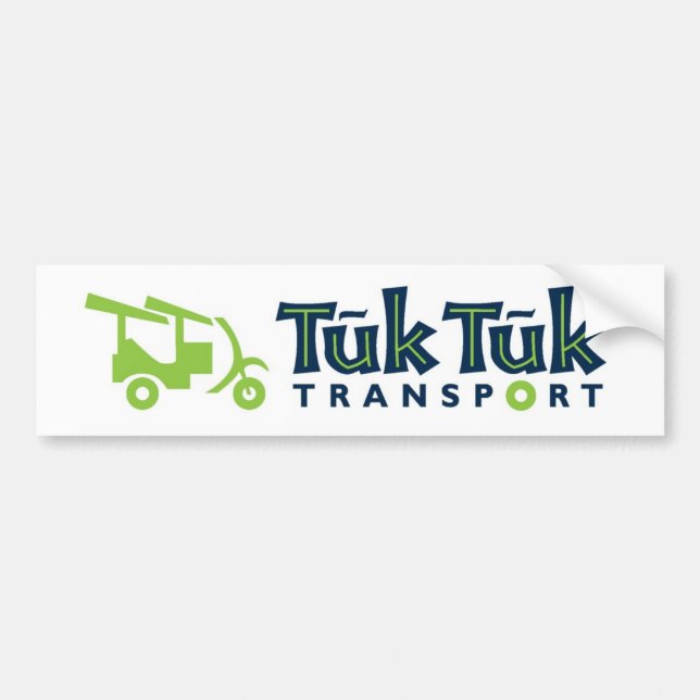 Tuk Tuk Transport Bumper Sticker (Front)