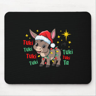 Tuki Tuki Donkey Tis The Season Mexican Spanish Ch Mouse Pad