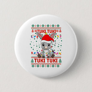 Tuki Tuki Santa Hat Spanish Mexican Christmas Swea 6 Cm Round Badge