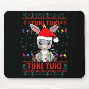 Tuki Tuki Santa Hat Spanish Mexican Christmas Swea Mouse Pad