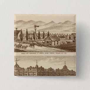 Tulare Co Bank 15 Cm Square Badge