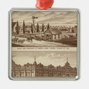 Tulare Co Bank Metal Ornament