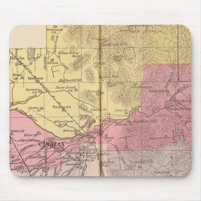 Tulare County, California Mouse Pad (Front)
