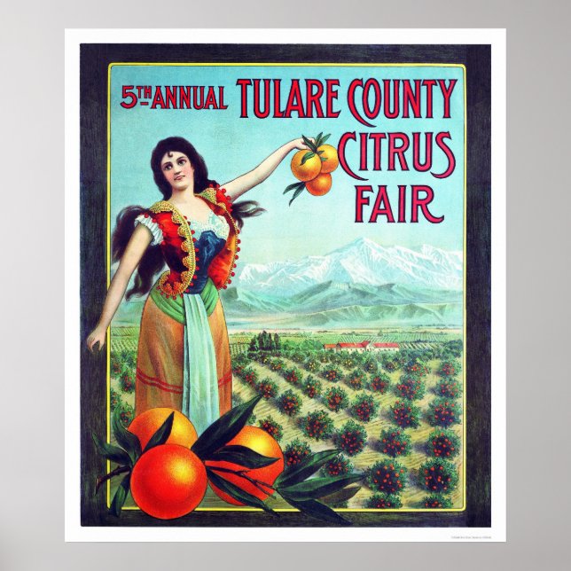 Tulare County Citrus Fair Poster (Front)