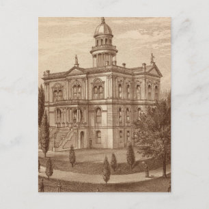 Tulare County Court House Postcard