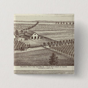 Tulare farms 15 cm square badge