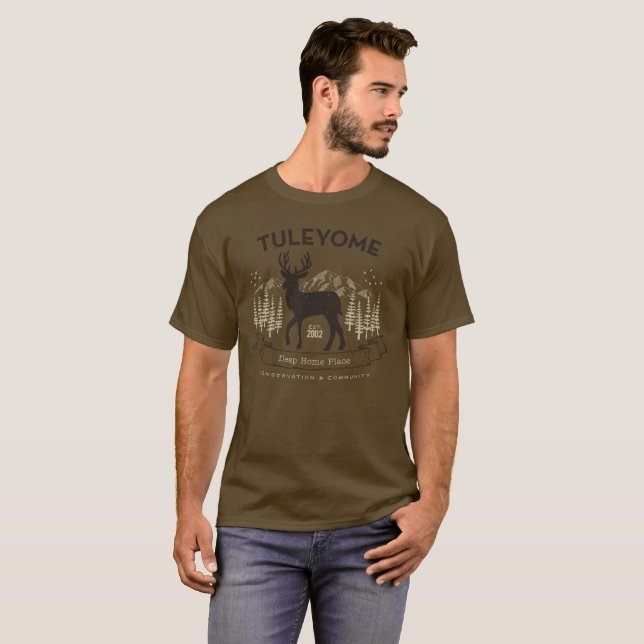 Tuleyome Deep Home Place, Men's Brown T-Shirt (Front Full)
