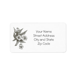 Tulip Address Label to Personalise or Customise