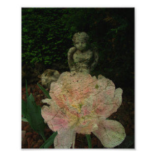 Tulip and Cherub Photo Print