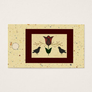 Tulip And Crows Hang Tag