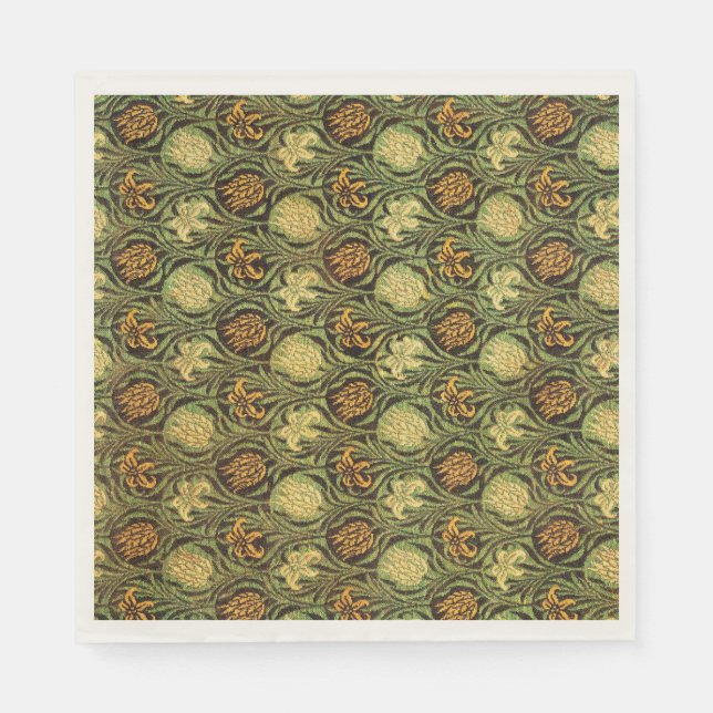 Tulip and Lily, famous pattern, Napkin (Front)