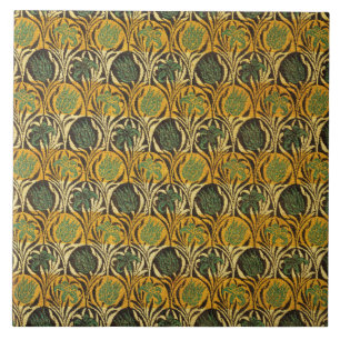 Tulip and Lily Pattern (by William Morris) Ceramic Tile
