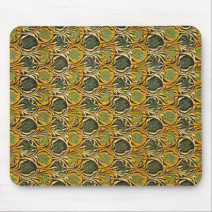 Tulip and Lily Pattern (by William Morris) Mouse Pad