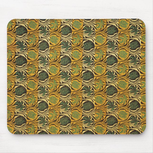 Tulip and Lily Pattern (by William Morris) Mouse Pad (Front)