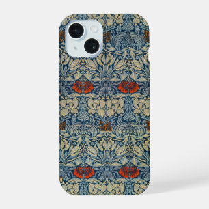 Tulip and Rose Date, Design 1876 William Morris iPhone 15 Case