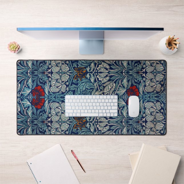 Tulip and Rose, William Morris Desk Mat (Office 1)
