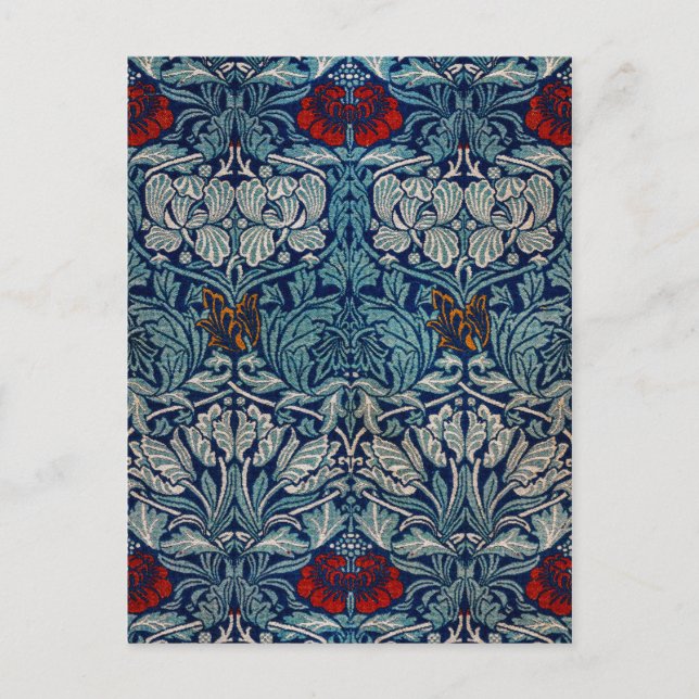 Tulip and Rose, William Morris Postcard (Front)