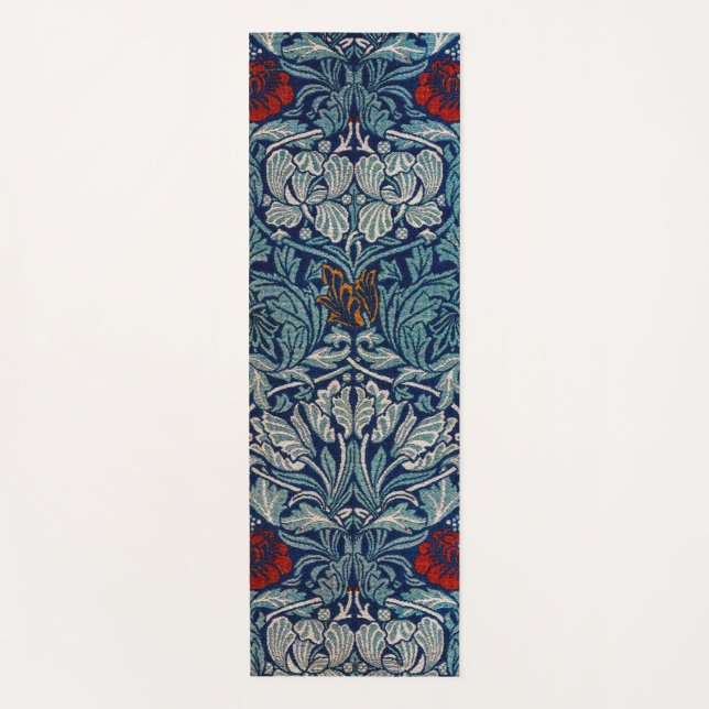 Tulip and Rose, William Morris Yoga Mat (Front)