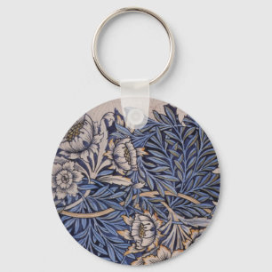 Tulip and Willow By William Morris Key Ring