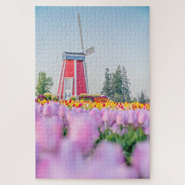 Tulip and Windmill Jigsaw Puzzle (Vertical)