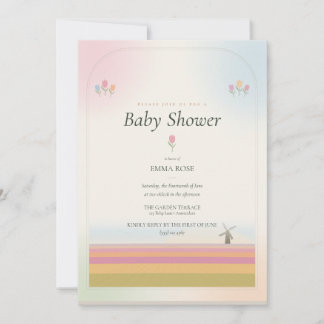Tulip Baby Shower Invitation
