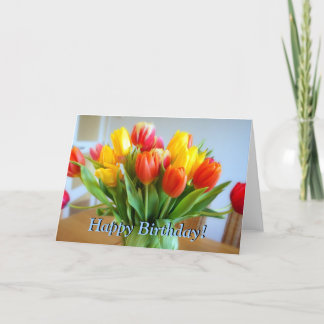Tulip Birthday Card