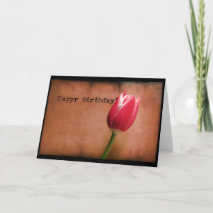Tulip Birthday Card