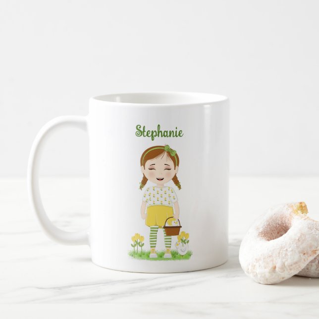 Tulip Birthday  Coffee Mug (With Donut)