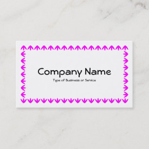 Tulip Border - Magenta on White Business Card