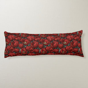 Tulip Botanical Floor Décor Victorian Bed Body Cushion