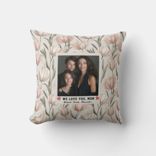 Tulip Botanical FLower Proud Mum Mum Luxury Cushion