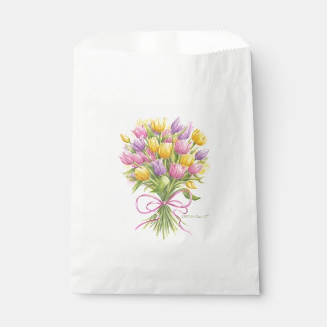 Tulip Bouquet Favour bags (Front)
