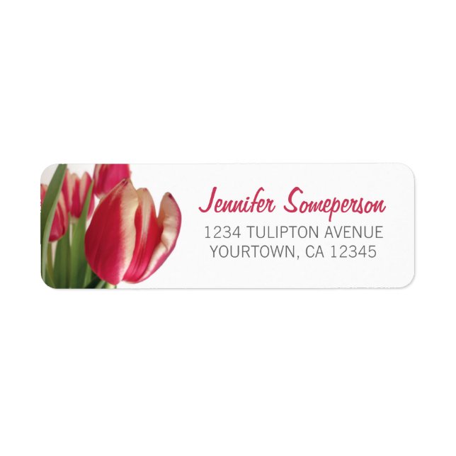 Tulip Bunch Return Address Label (Front)
