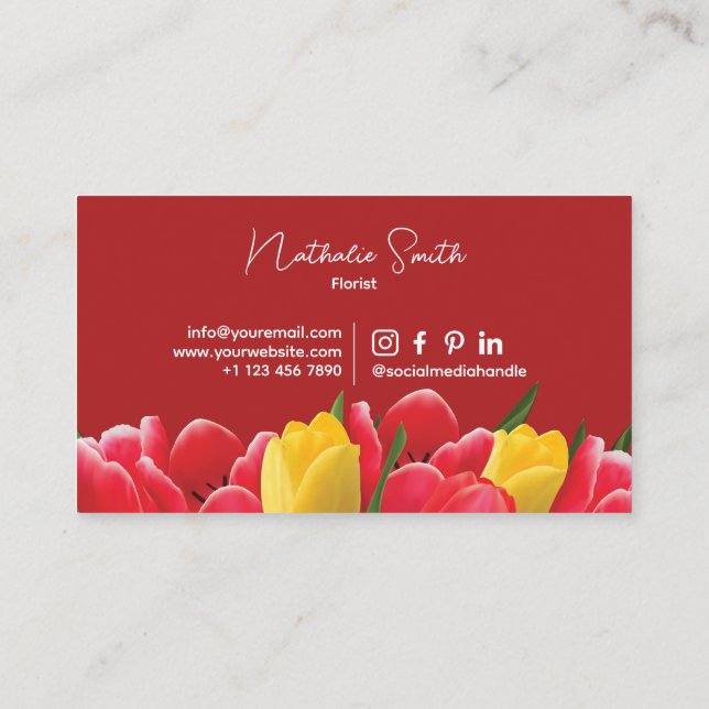 Tulip Business Card (Back)