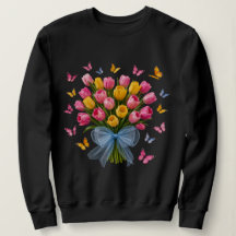 Tulip & Butterflies Sweatshirt 