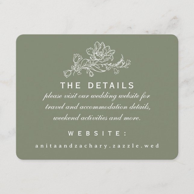 Tulip Cascade Moss detail card (Front)